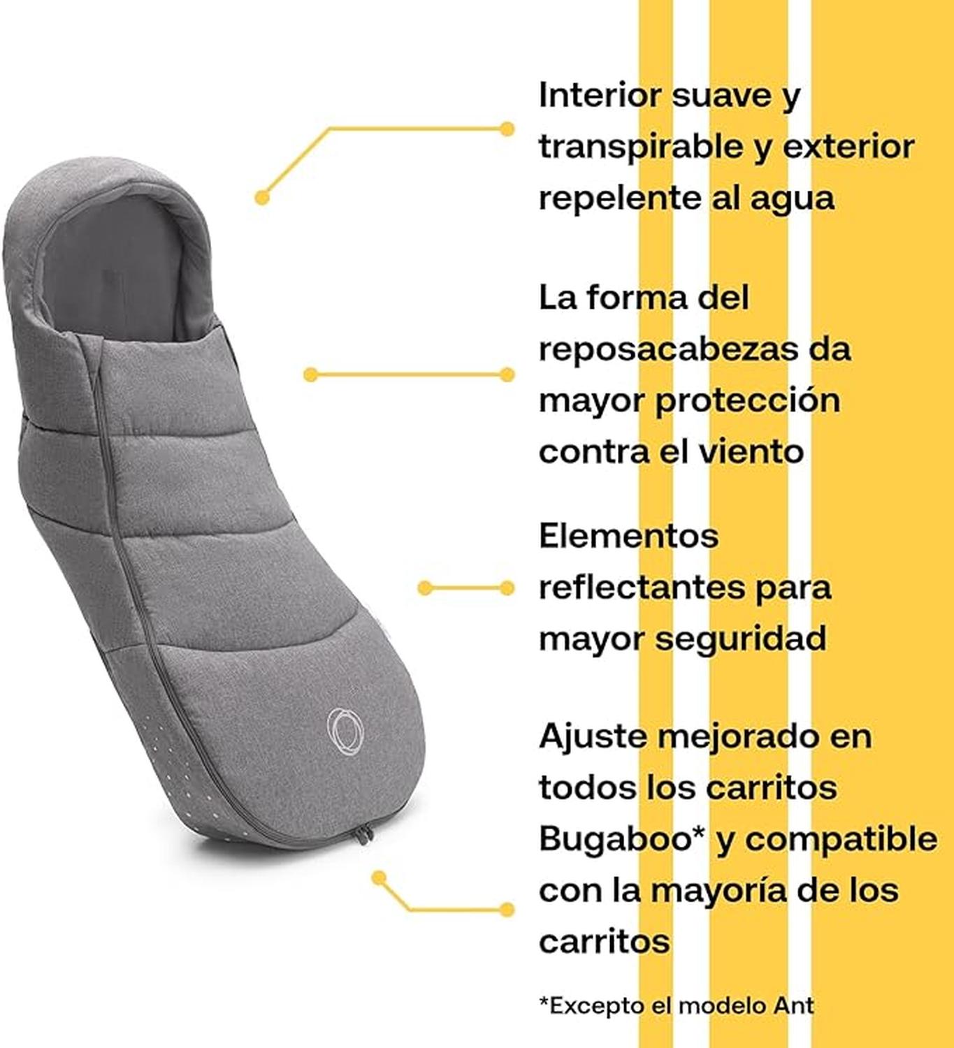 Abrigo Bebé Bugaboo Saco para Cochecito en Color Gris