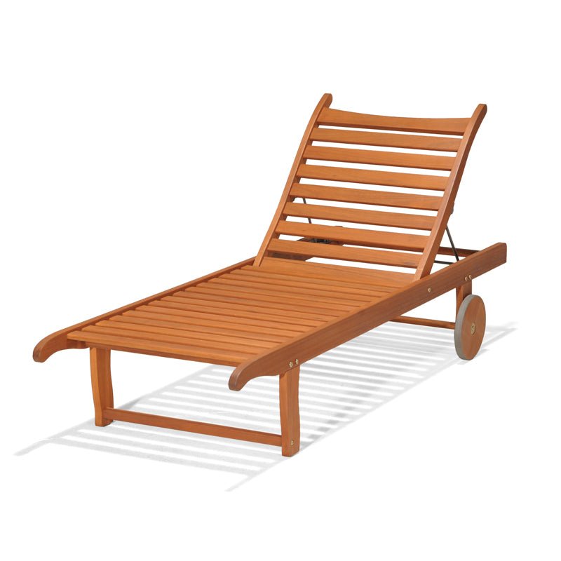 Camastro de Madera para Exterior Phuket con Ruedas