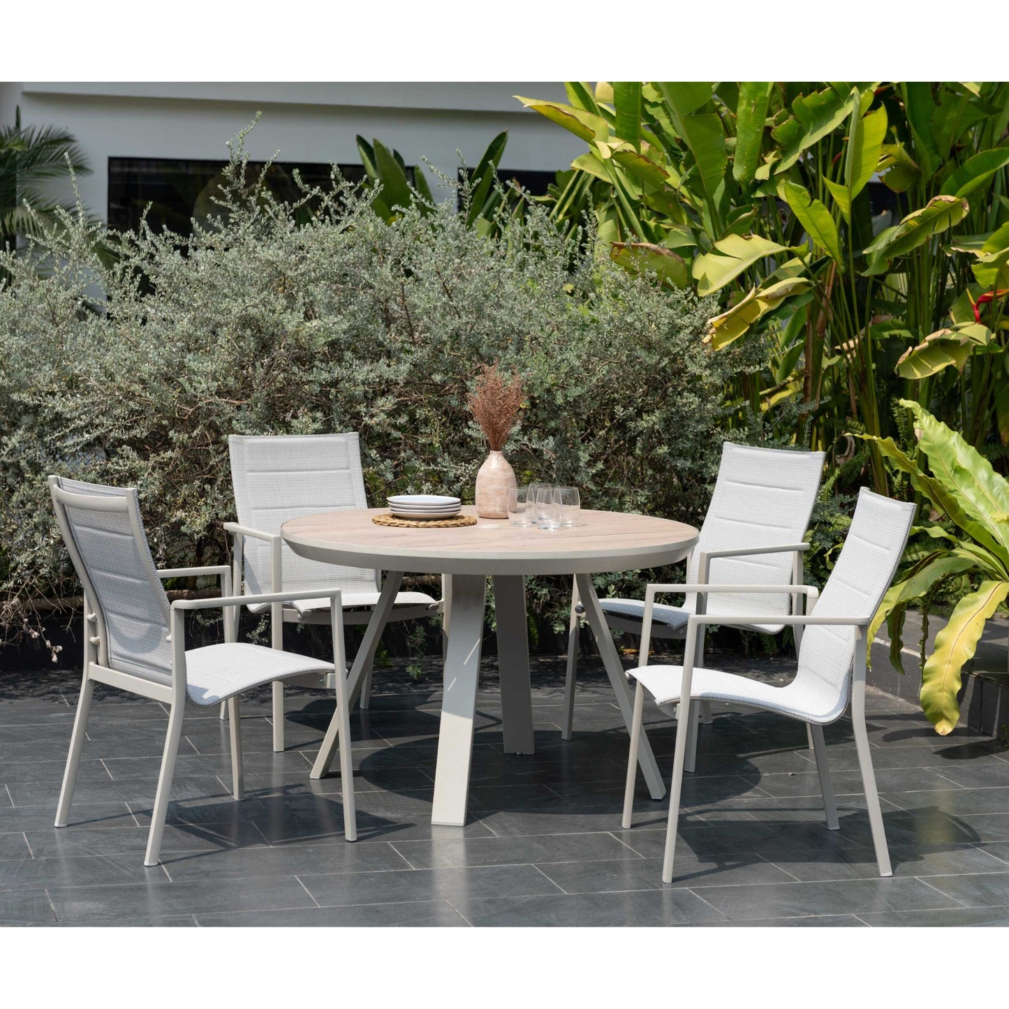 Pack de 4 Sillas Urbanite para Exterior de Malla