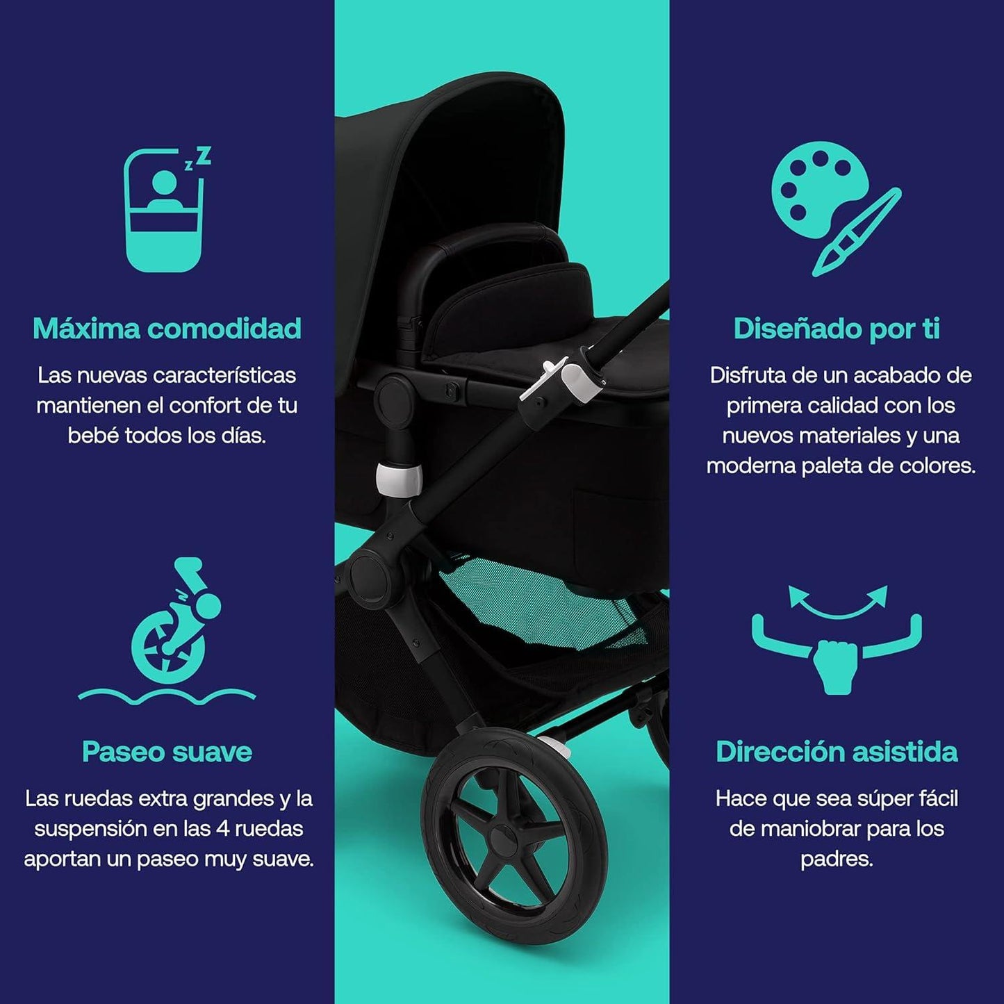 bugaboo fox 3 complete black/midnight black Bugaboo Fox 3 complete – Midtown Concept