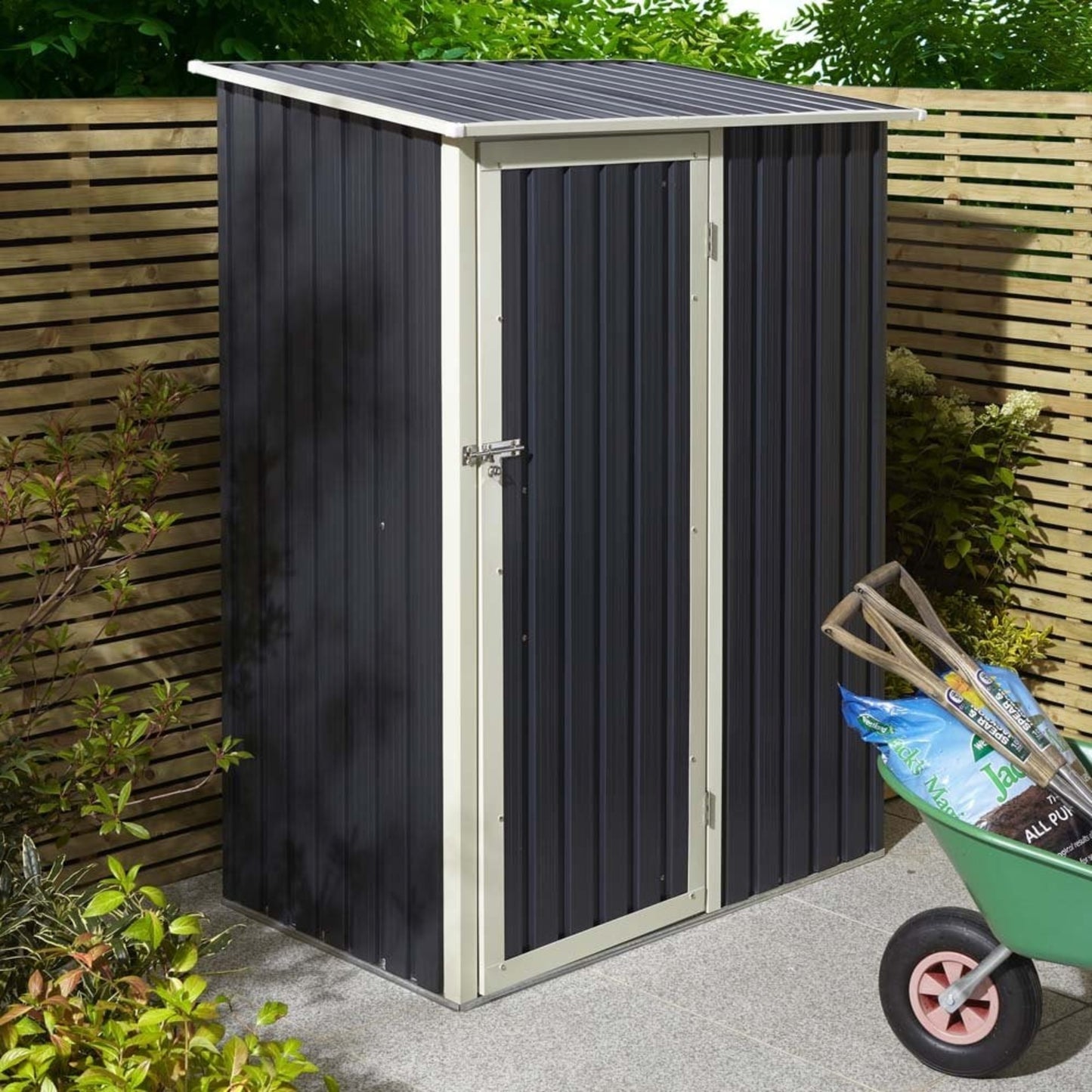 Bodega Cobertizo Exterior Fortex de Metal 143 x 186 x 90 cm