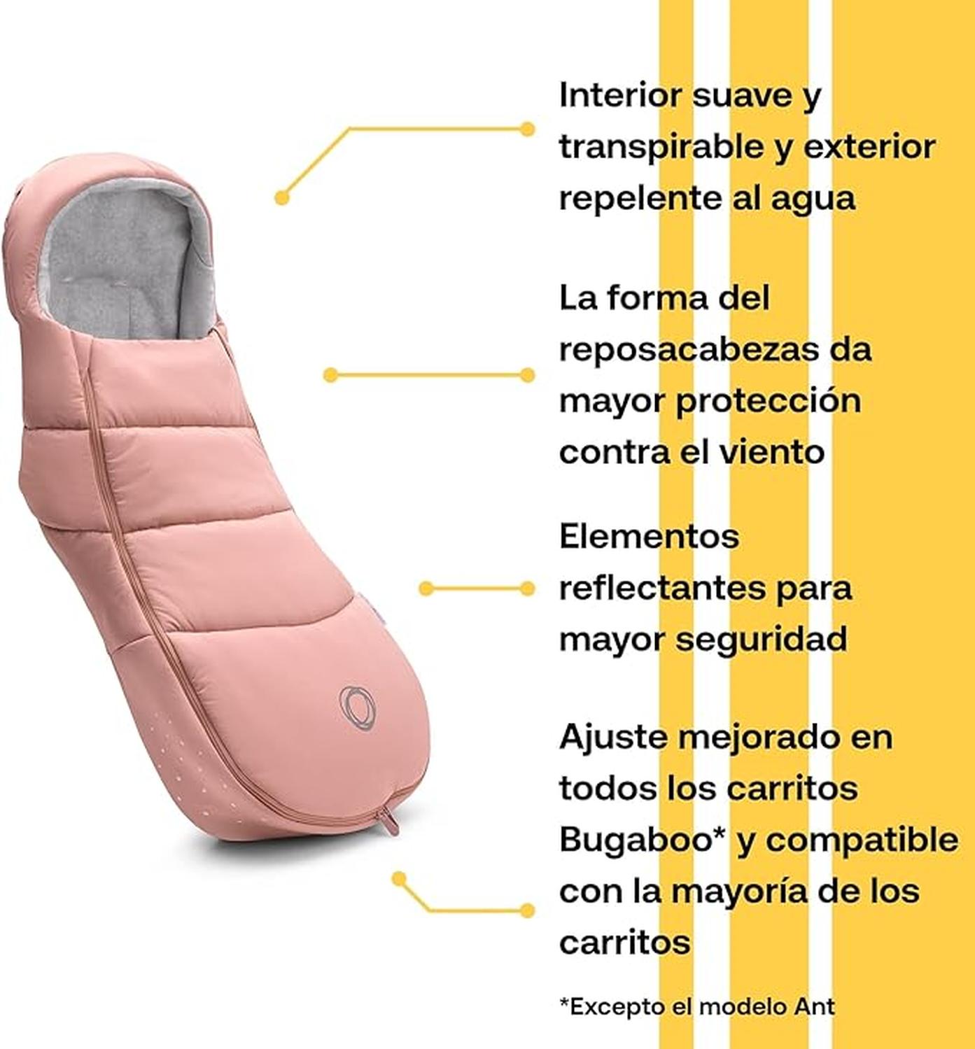 Abrigo Bebé Bugaboo Saco para Cochecito en Color Rosa