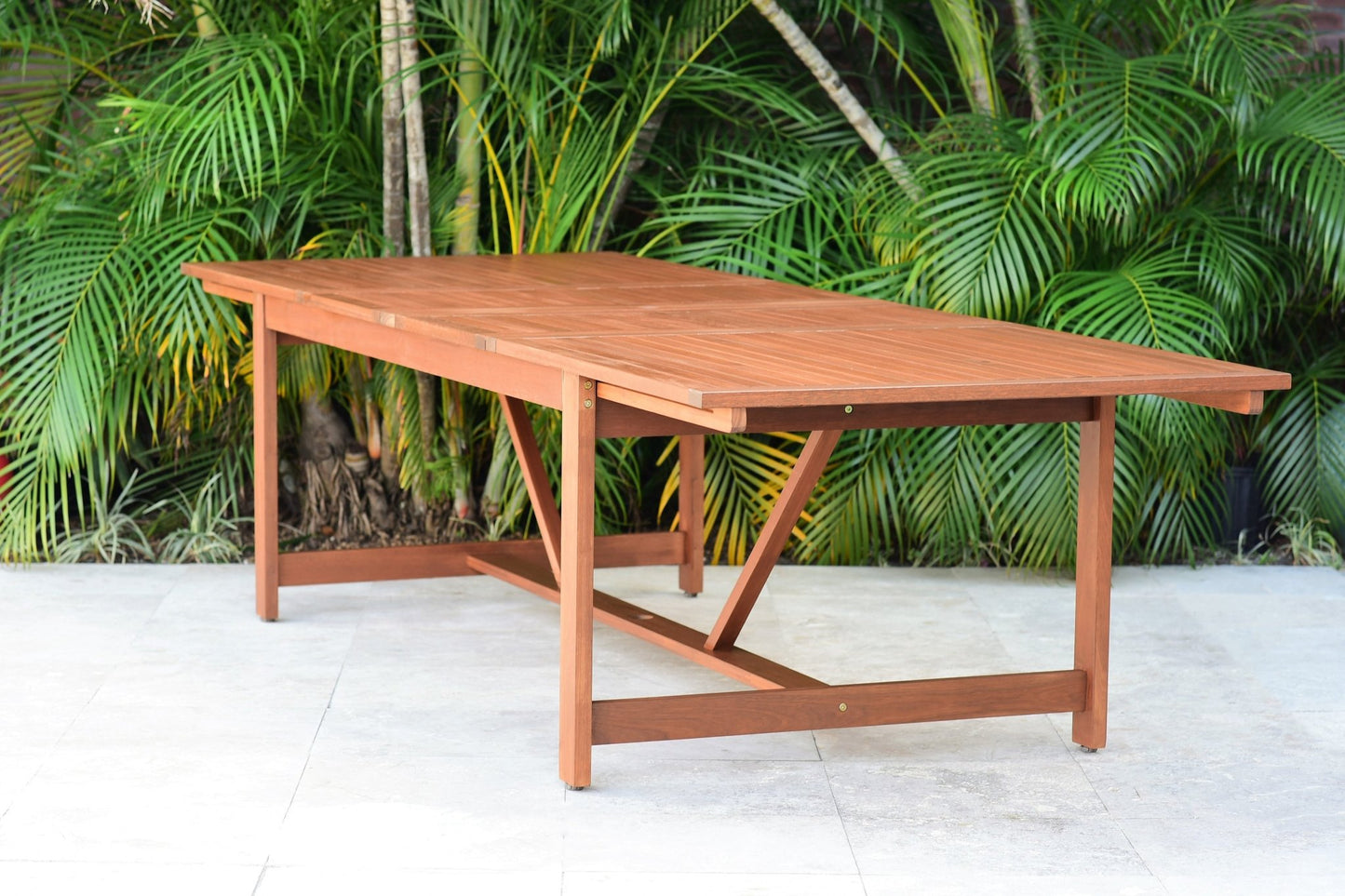 Mesa Leyland Extensible de Madera de Eucalipto para Exterior