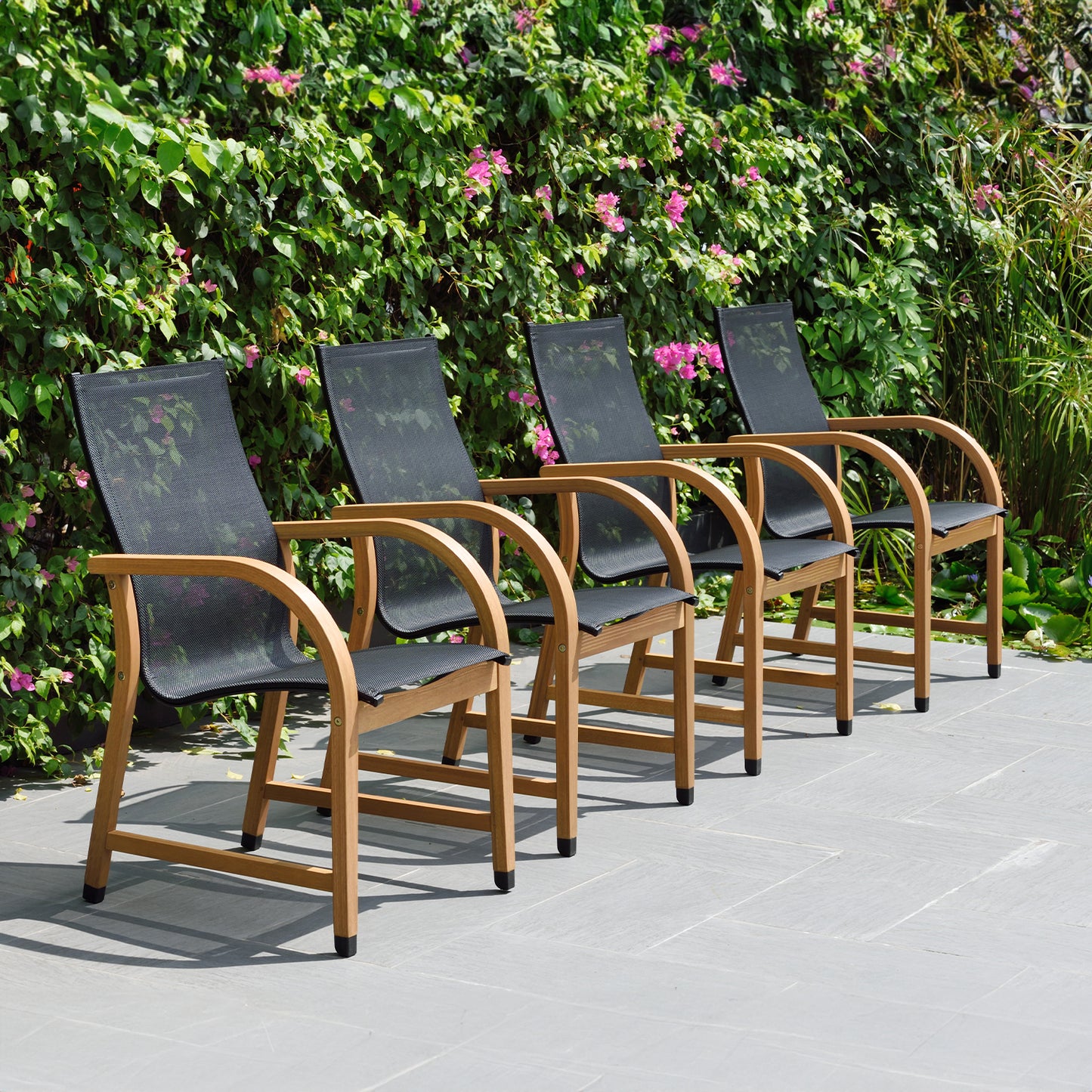 Set 4 Sillas de Comedor Manhattan Carver