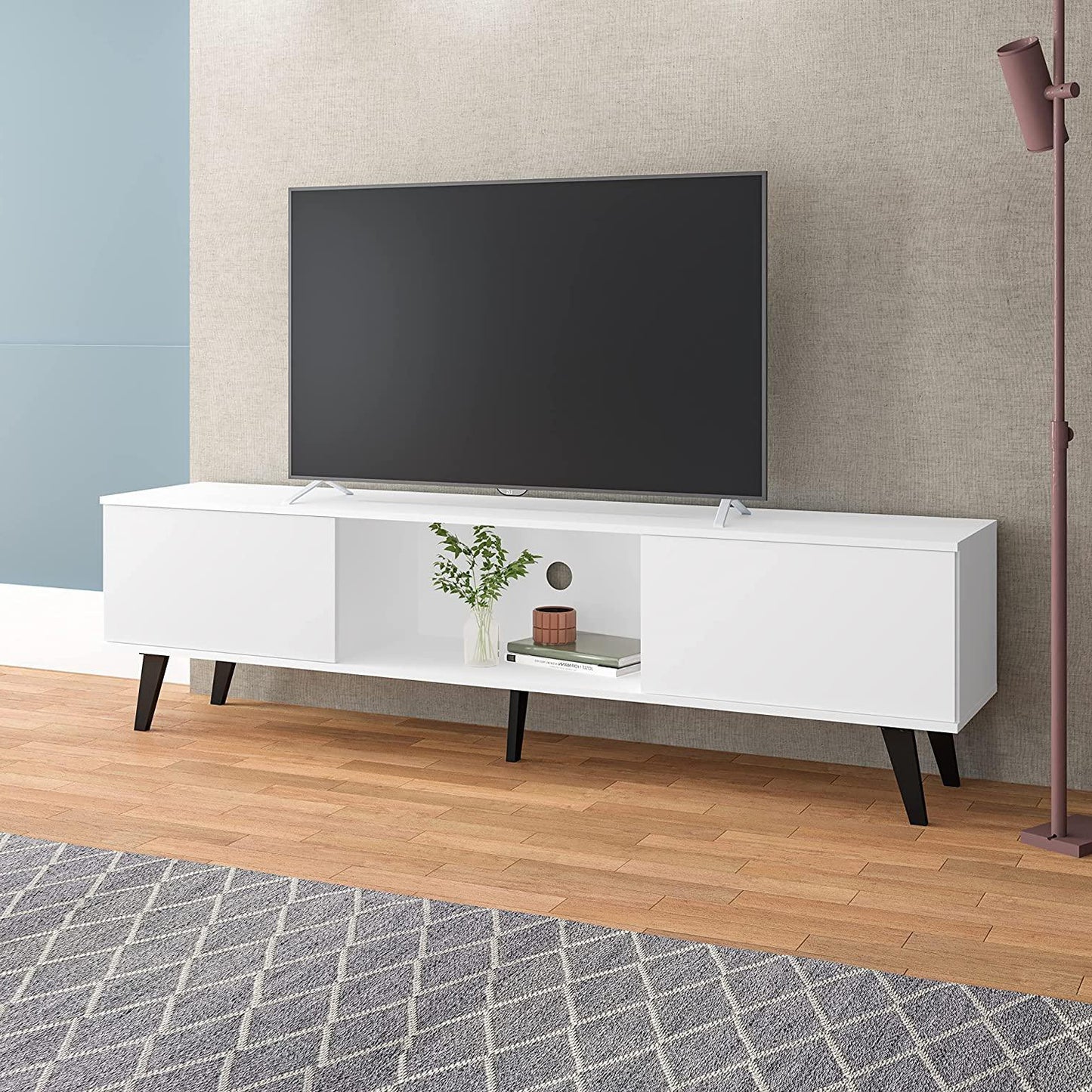 Mueble Rack Para TV Blanco