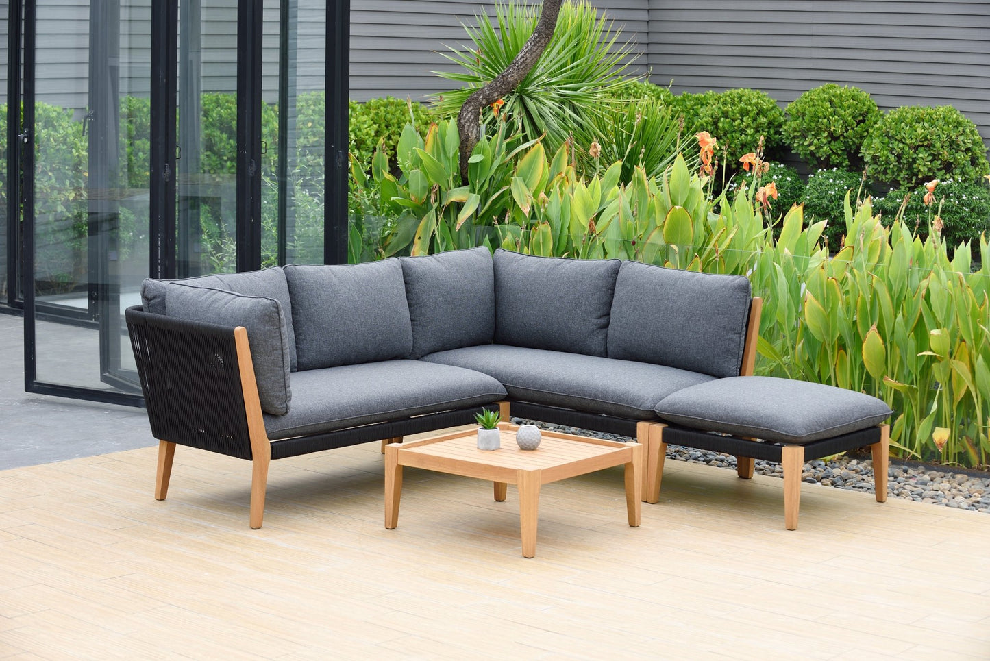 Sala de Jardin Barry de Aluminio y Madera