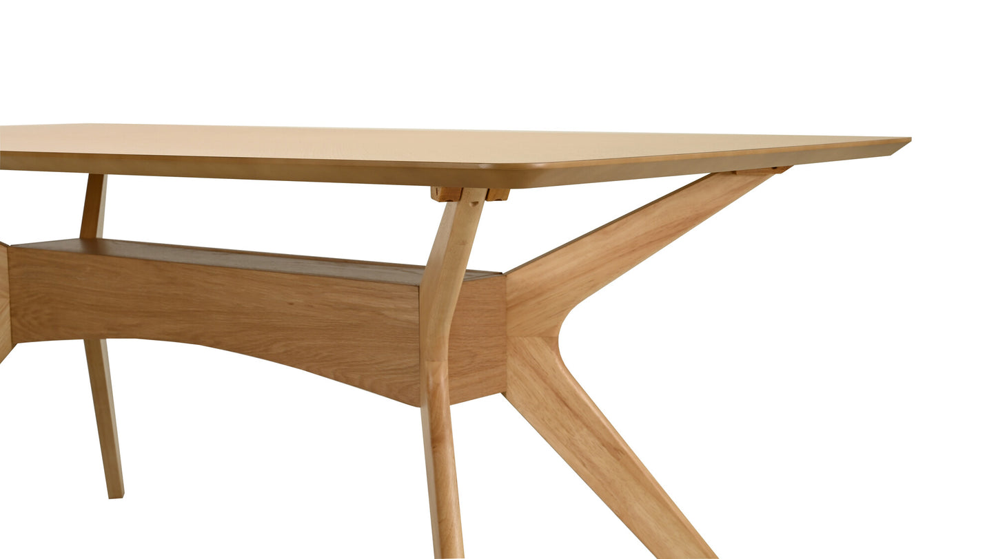 Juego de Comedor Aspen de Madera con 4 Sillas Tapizadas