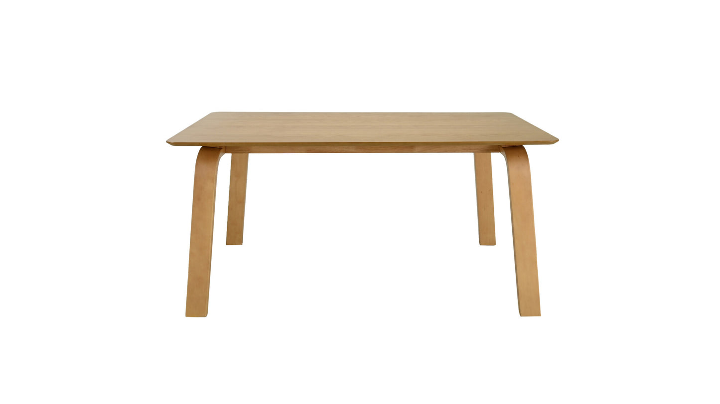 Juego de Comedor Oslo de Madera con 4 Sillas Tapizadas