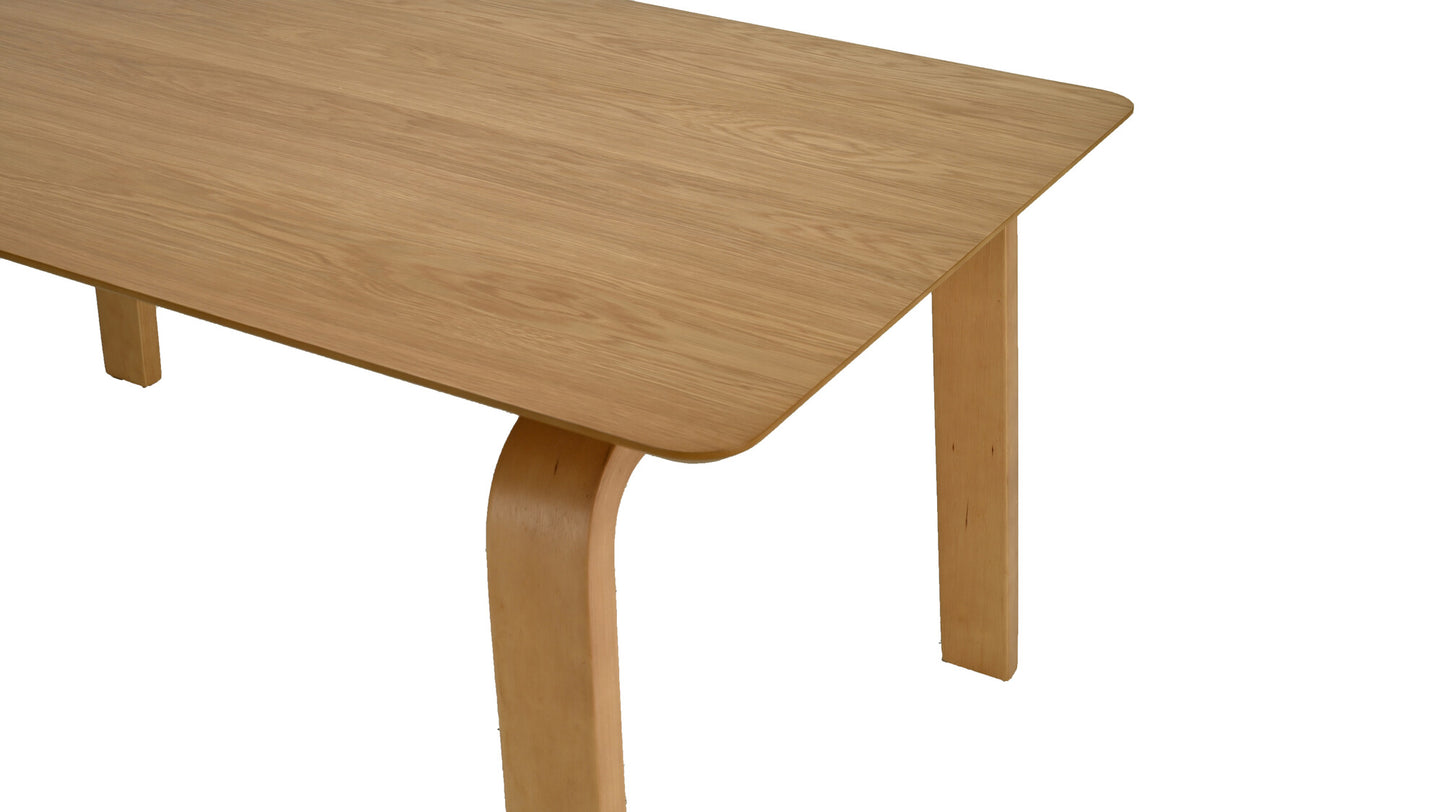Juego de Comedor Bahia de Madera con 4 Sillas Tapizadas