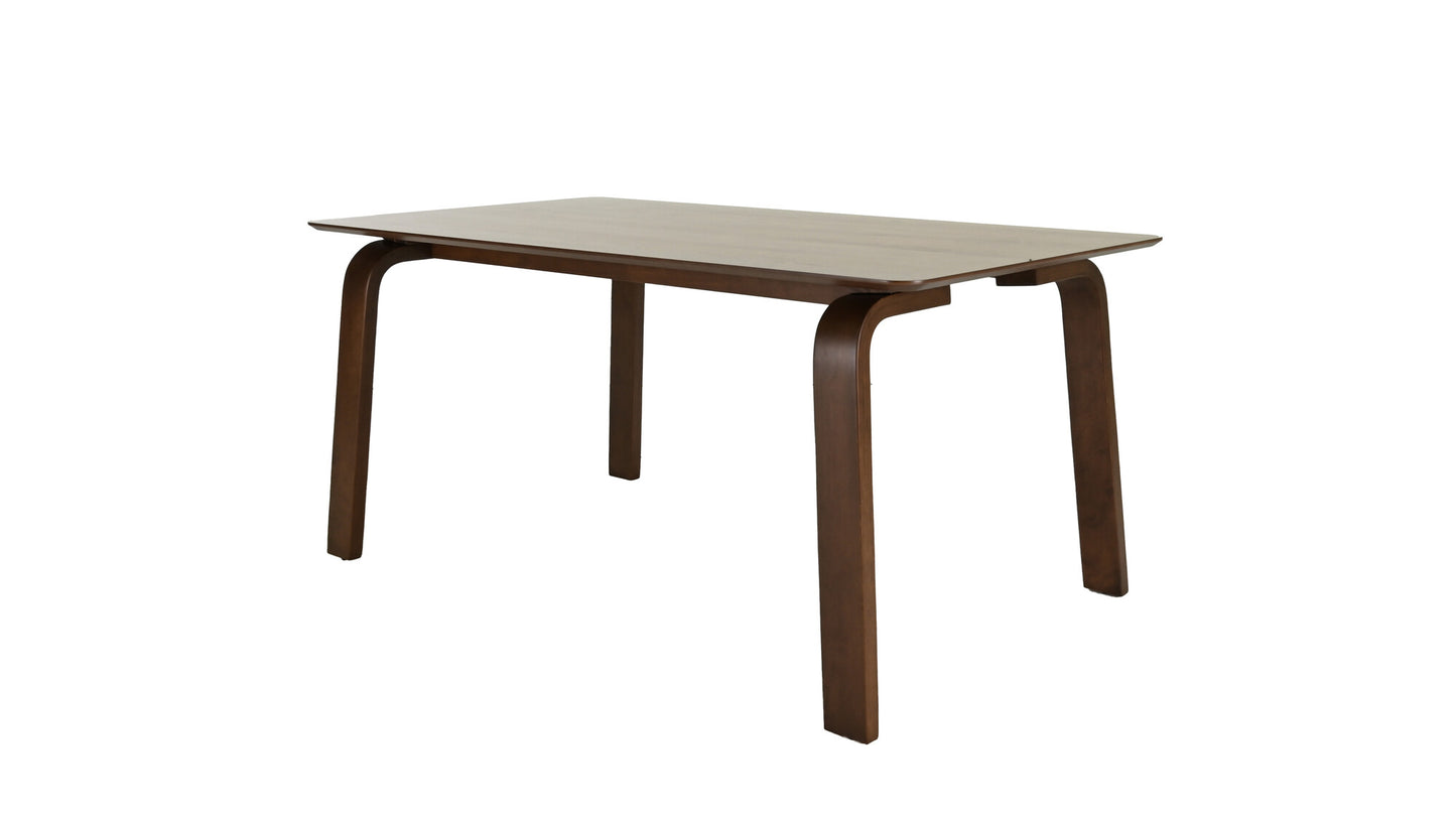 Juego de Comedor Bahia de Madera con 4 Sillas Tapizadas