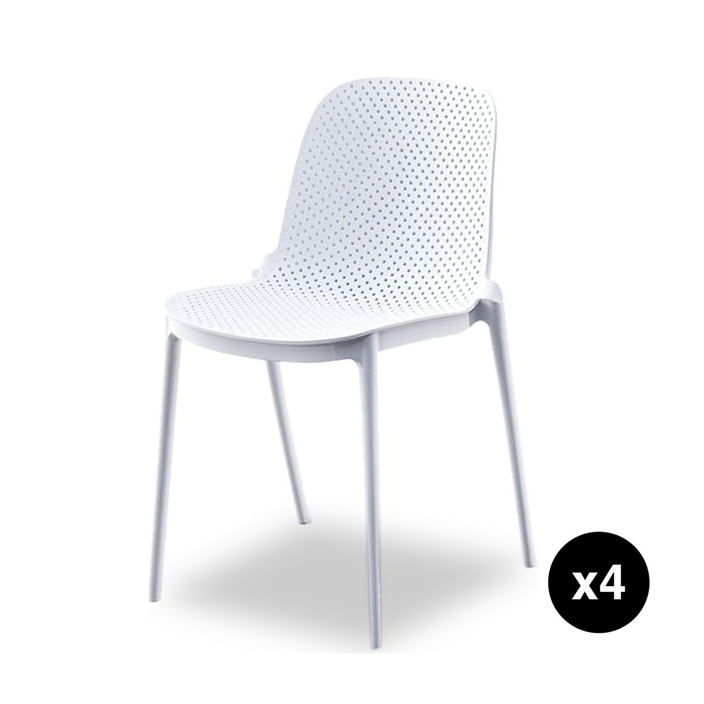 Set de 4 Sillas de Jardin con Proteccion UV
