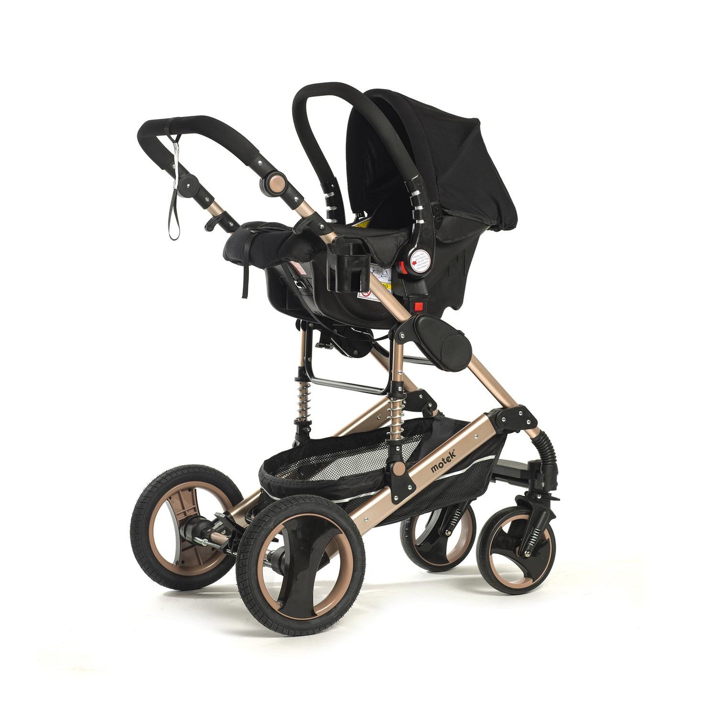 Carriola Bebe Motek Dan Plus 3 en 1 Portabebe Aluminio