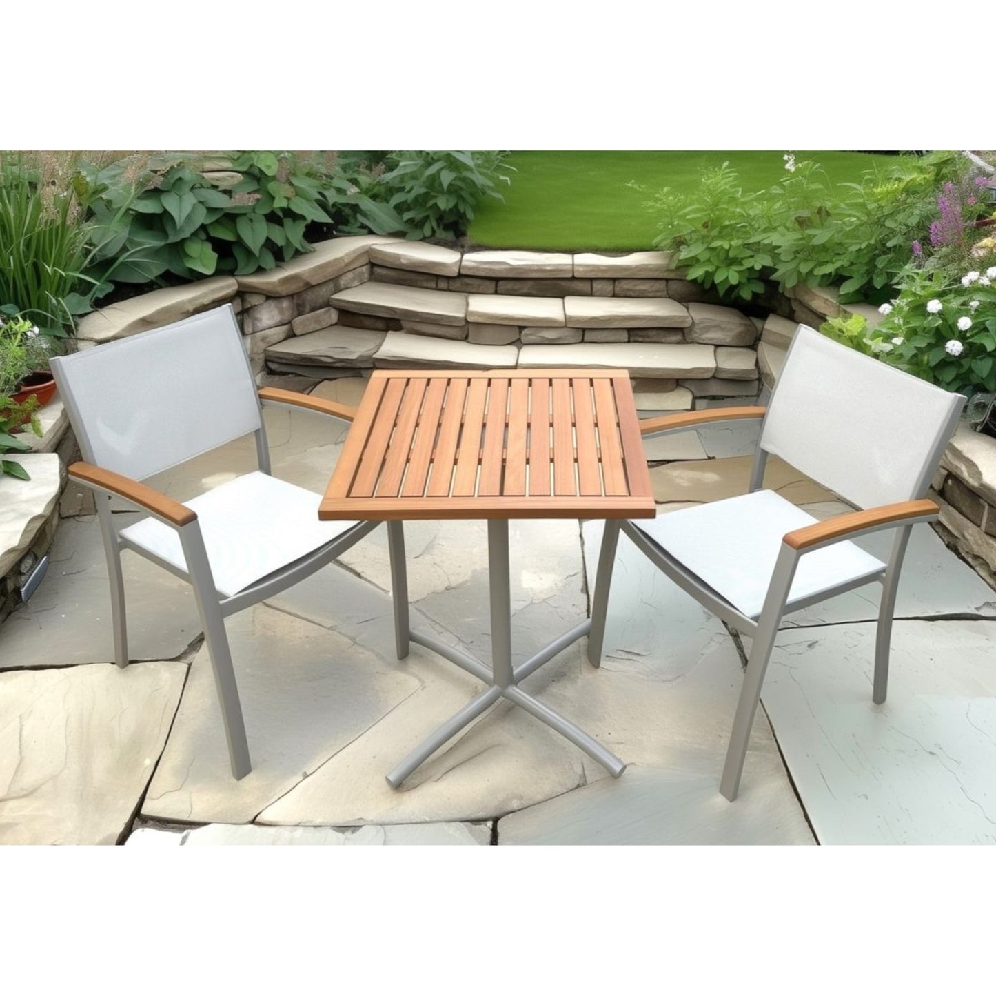 Juego de Jardin Merida Set Bistro Mesa y Sillas