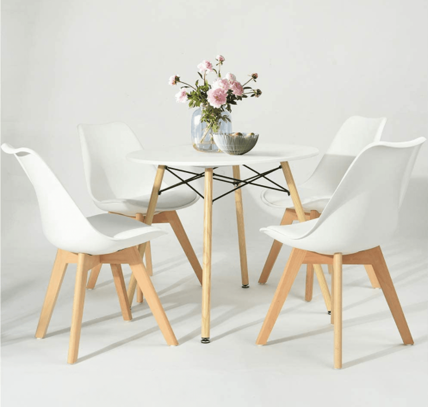 Mesa de Comedor Redonda Minimalista y Moderna.