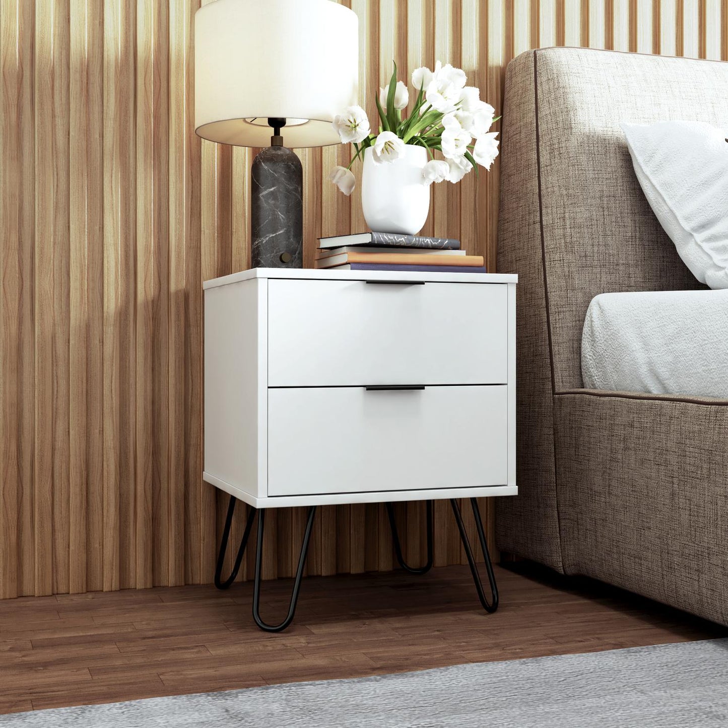 Mesa De Centro De Noche Con 2 Cajones | Midtown Concept