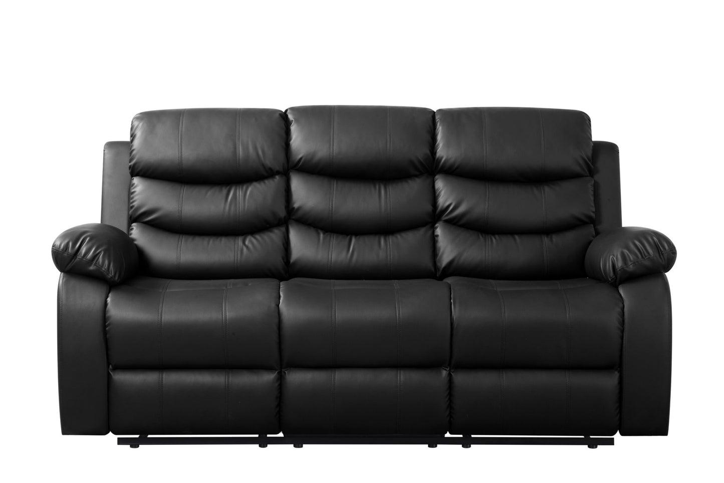 Sillon Reposet Reclinable 3 Cuerpos Tapizado en Simil Cuero
